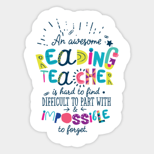 An Awesome Reading Teacher Gift Idea - Impossible to forget Sticker